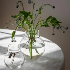 Glass Vase Clear, 21 cm