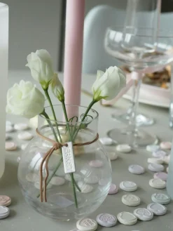 Glass Vase Clear, 21 cm