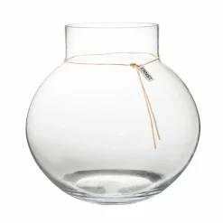 Glass Vase Clear, 21 cm