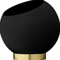 Globe Flower Pot Ø17 cm, Black