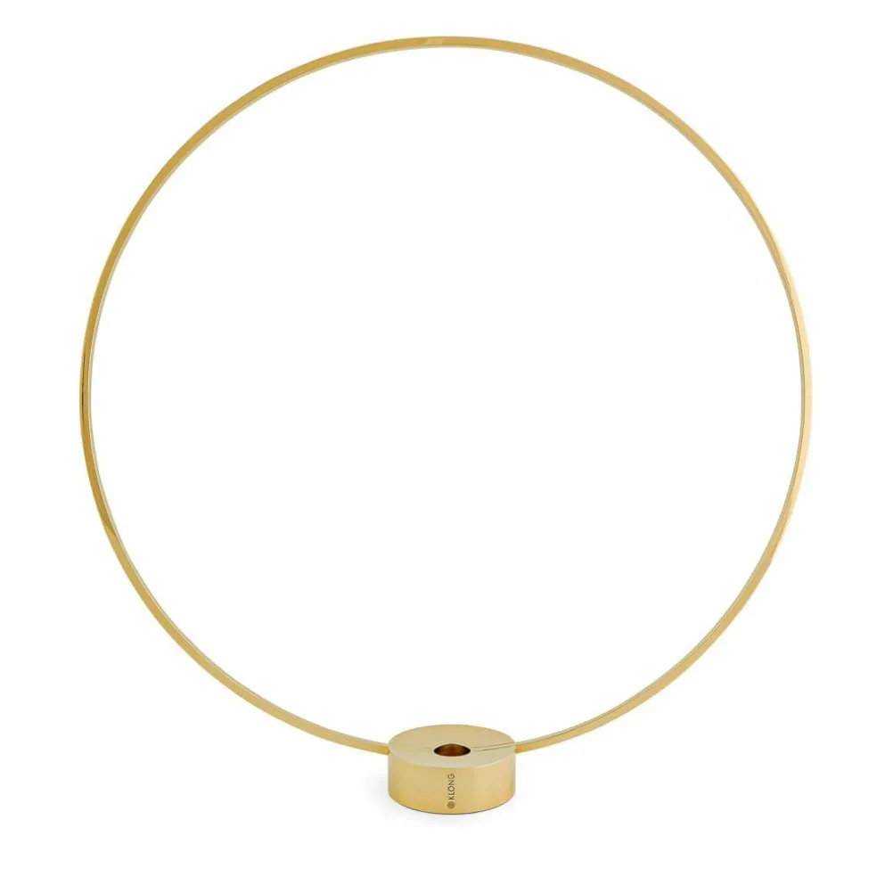 Gloria Candle Holder Small, Brass