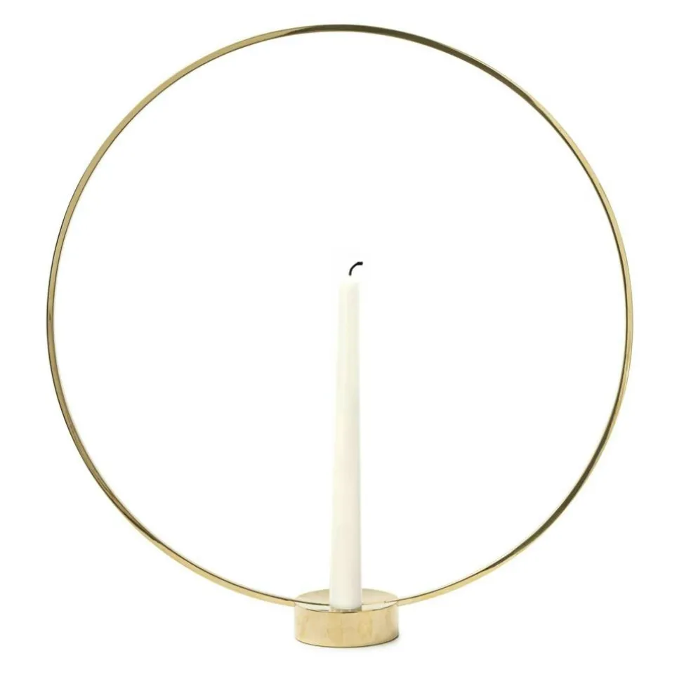 Gloria Candle Holder Small, Brass