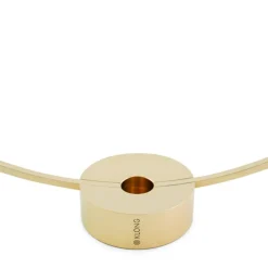 Gloria Candle Holder Small, Brass