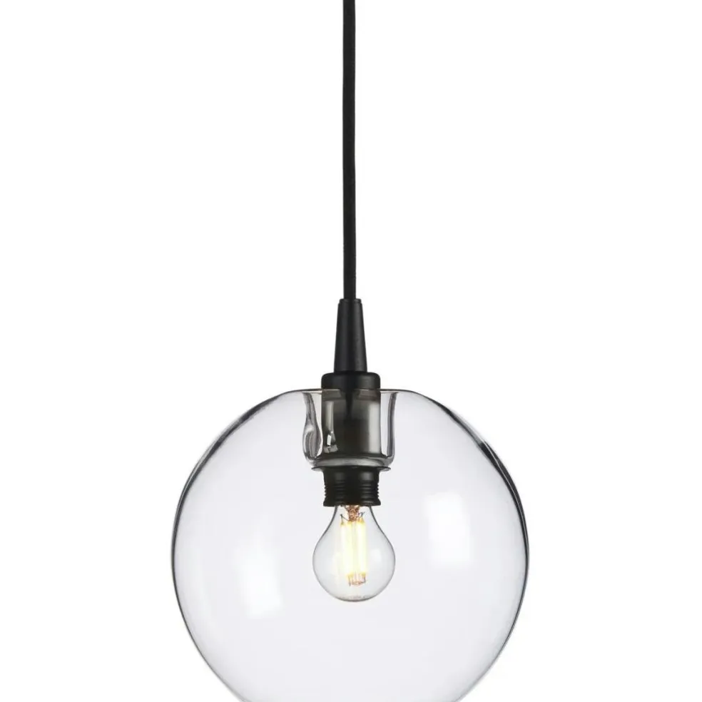 Gloria Pendant 190 mm, Brass / Clear Glass