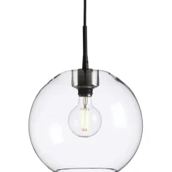 Gloria Pendant 190 mm, Brass / Clear Glass