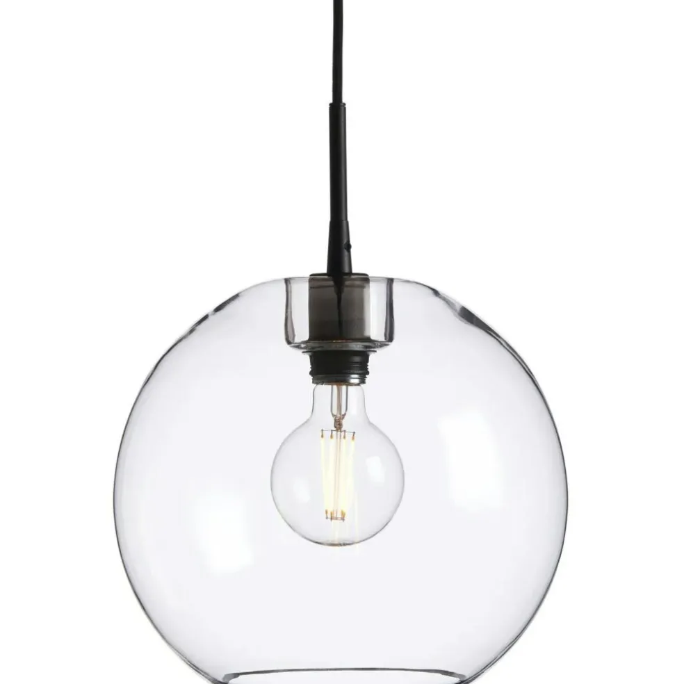 Gloria Pendant 190 mm, Brass / Clear Glass