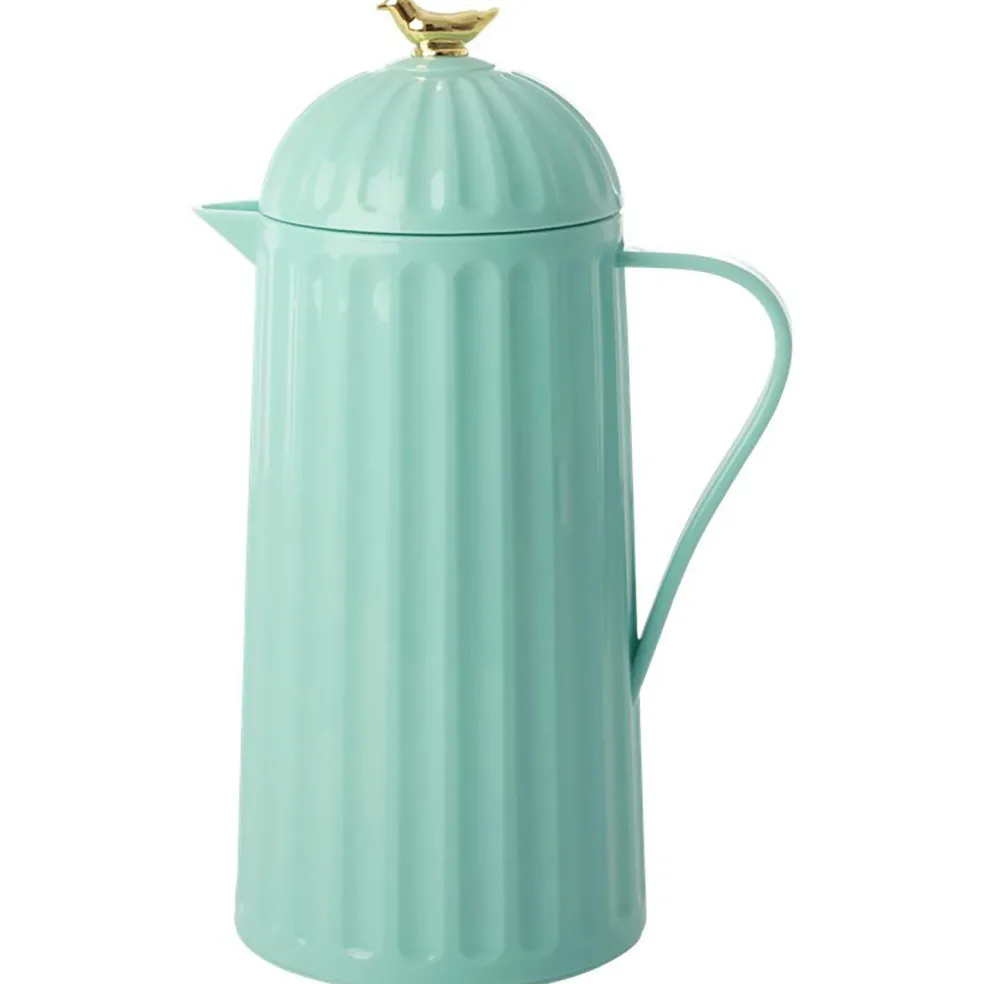 Gold Bird Thermos 1L, Dark Mint
