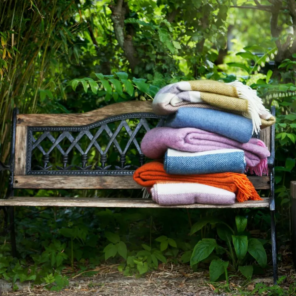 Gotland Plaid 130x200 cm, Blue