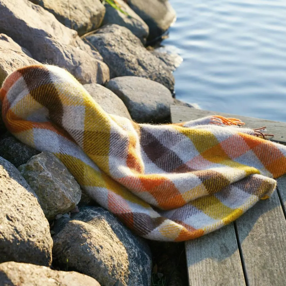 Gotland Plaid 130x200 cm, Blue