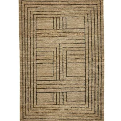 Graphiq Hemp Rug 200x300 cm, Black
