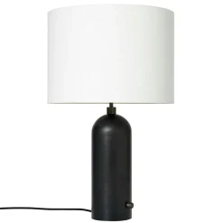 Gravity Table Lamp Large, White Marble / White