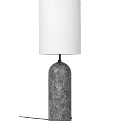 Gravity XL Floor Lamp High, Black Marble / Canvas