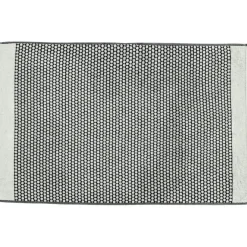GRID Bath Mat 50x80 cm, Black/Off-white