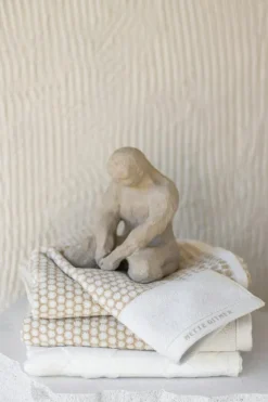 Grid Towel Sand, 100x50 cm