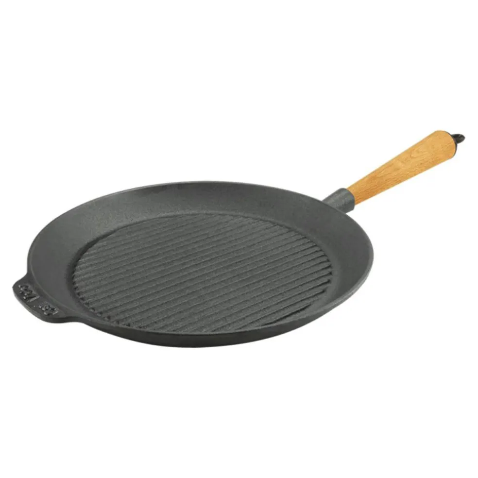 Grill Pan 28 cm With Handle In Beech