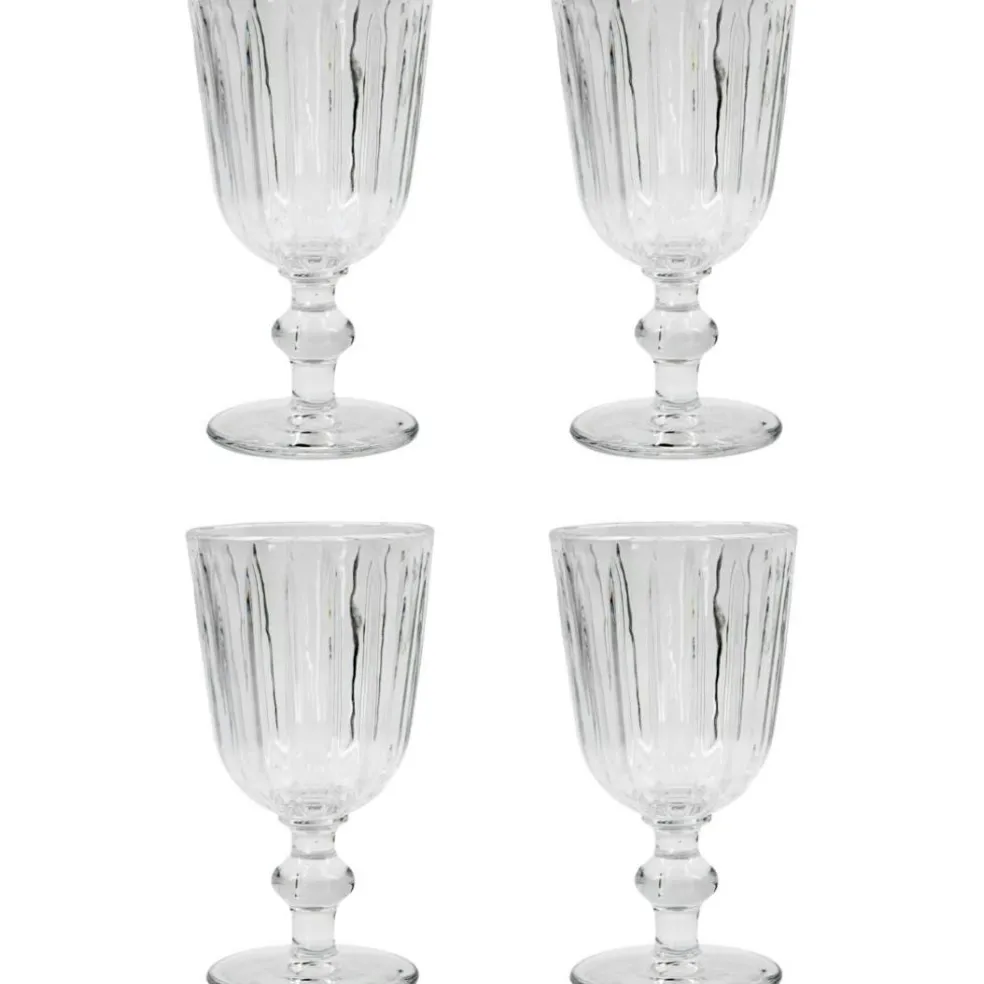 Groove Wine Goblet H16 cm 4-pack
