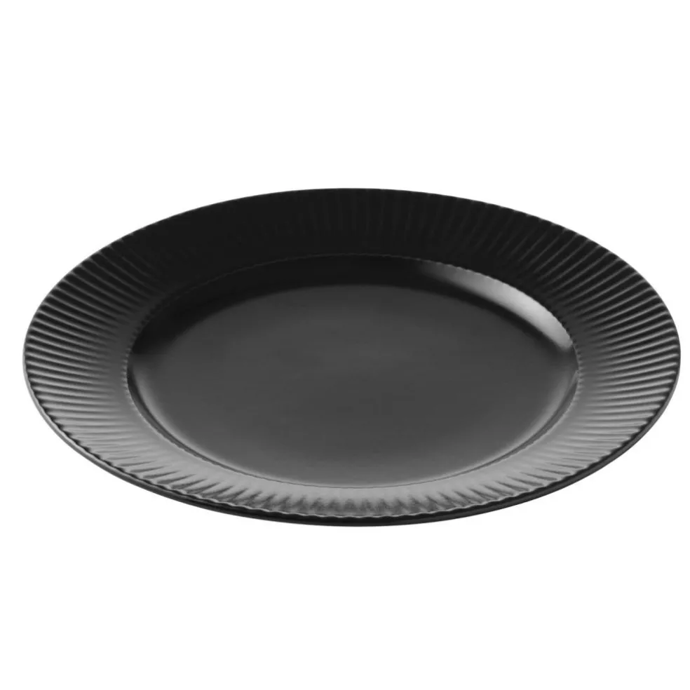 Groovy Breakfast Plate 21 cm, Black