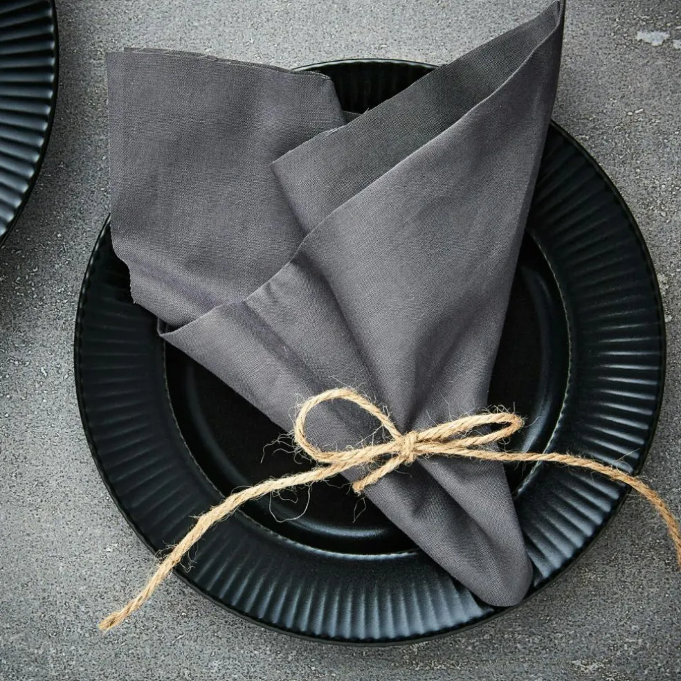 Groovy Breakfast Plate 21 cm, Black