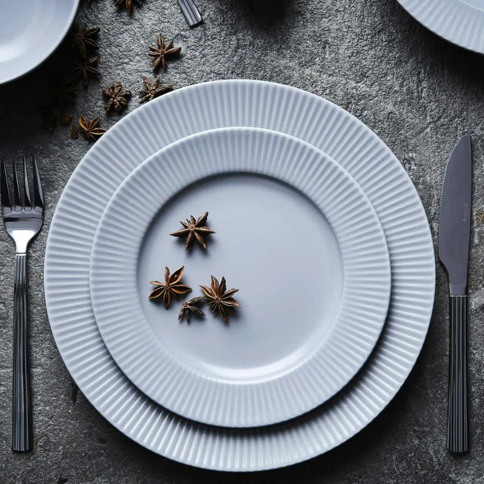 Groovy Deep Plate 23 cm, Grey