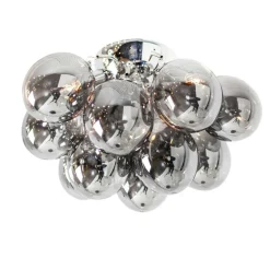 Gross Ceiling Lamp, Amber/Metal