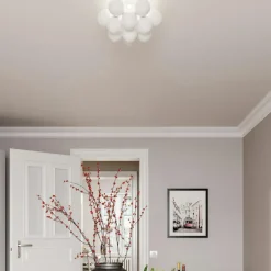 Gross Ceiling Lamp, Amber/Metal