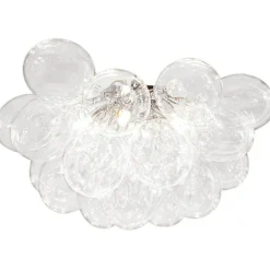 Gross Flush Ceiling Light 50 cm, Clear