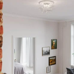 Gross Flush Ceiling Light 50 cm, Clear