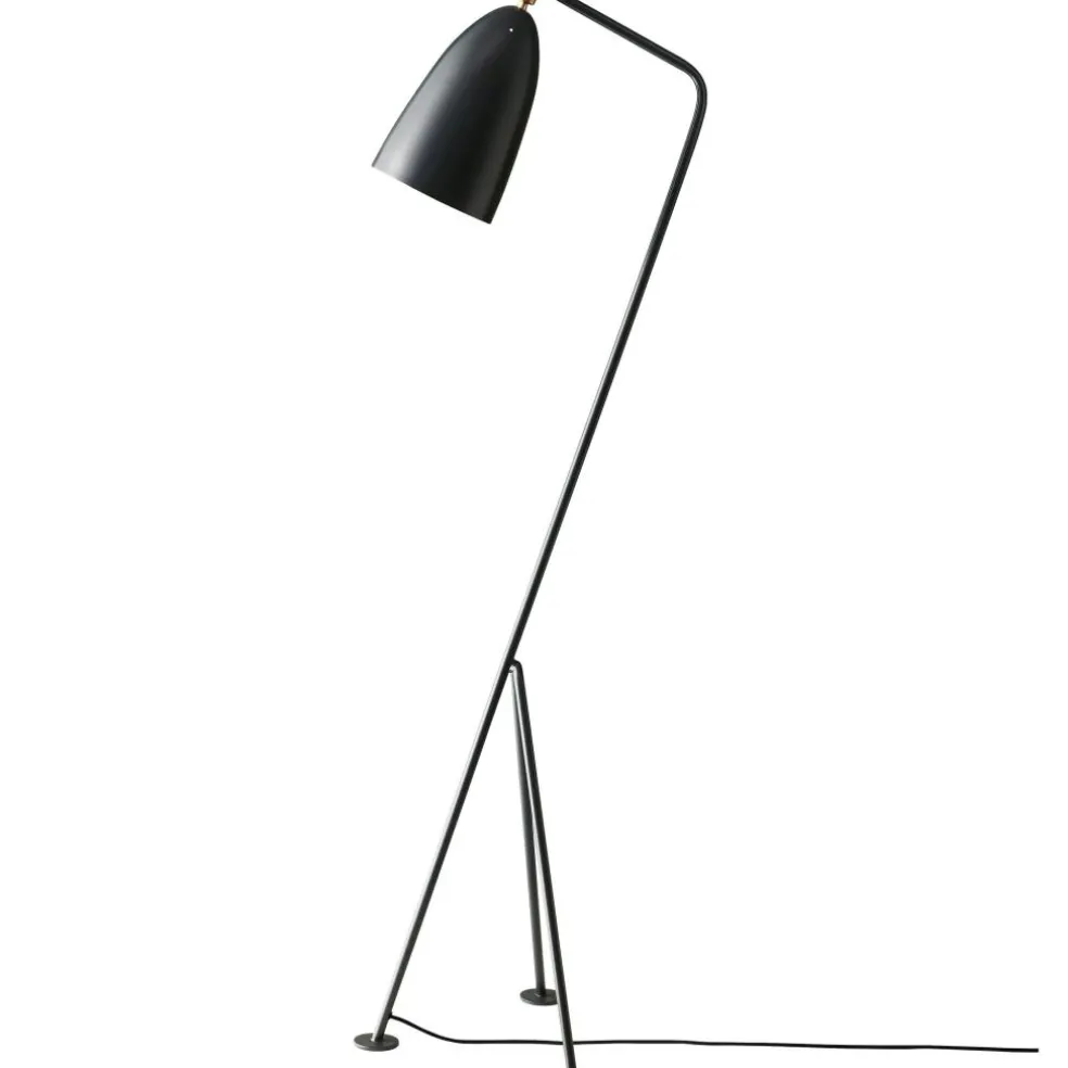 Gräshoppa Floor Lamp, Jet Black