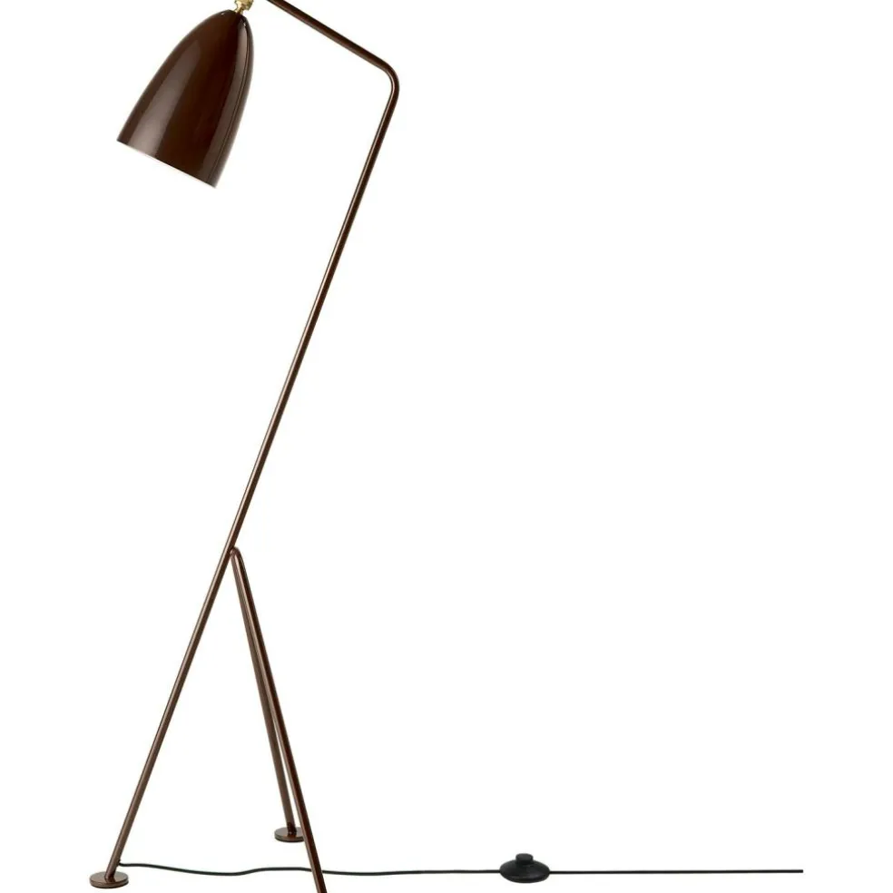 Gräshoppa Floor Lamp, Jet Black