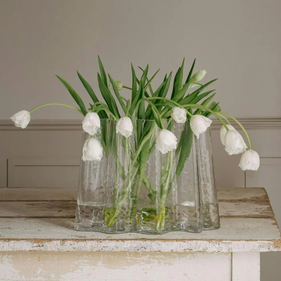 Gry Wide Vase H24 cm, Clear