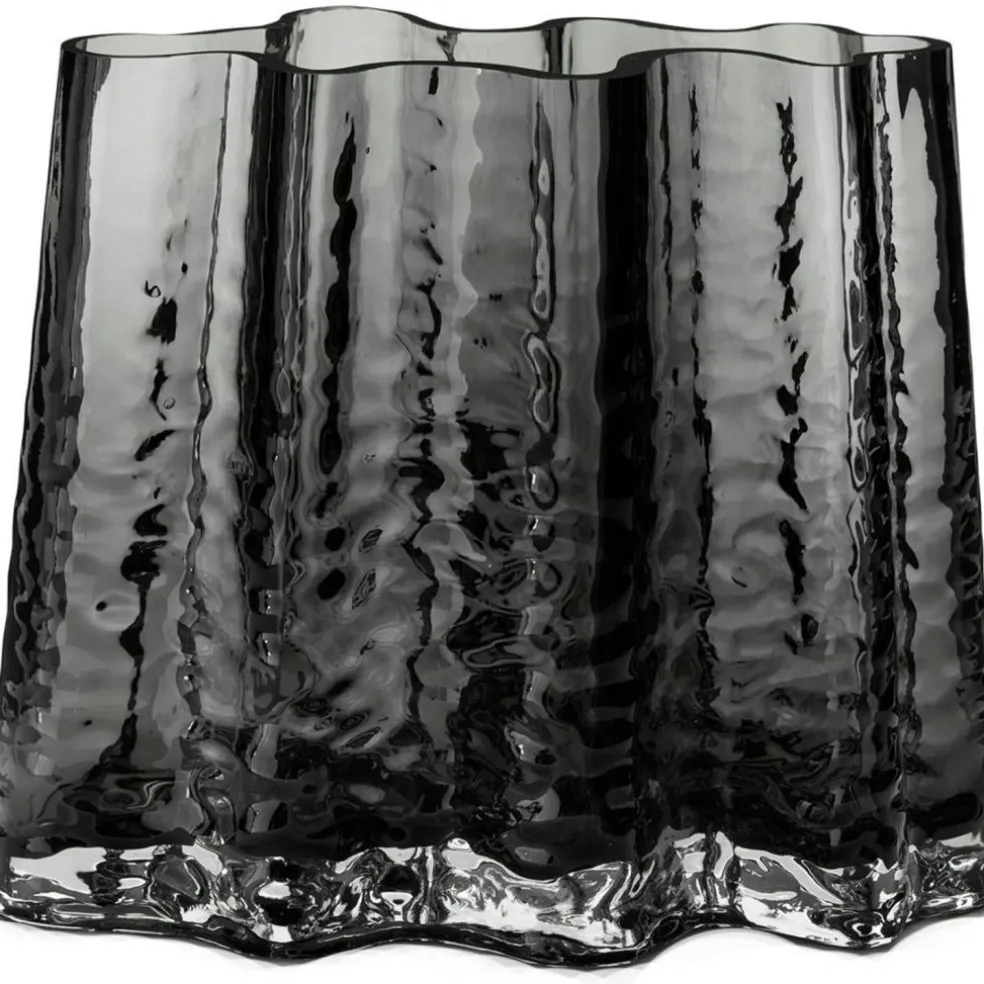 Gry Wide Vase H19 cm, Cognac