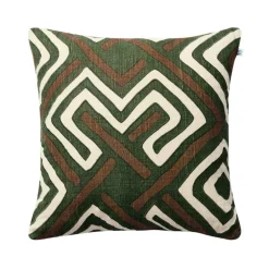 Gujarat Cushion Cover 50x50 cm, Taupe/Cactus Green