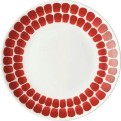 24h Tuokio Side Plate Red, 20 cm