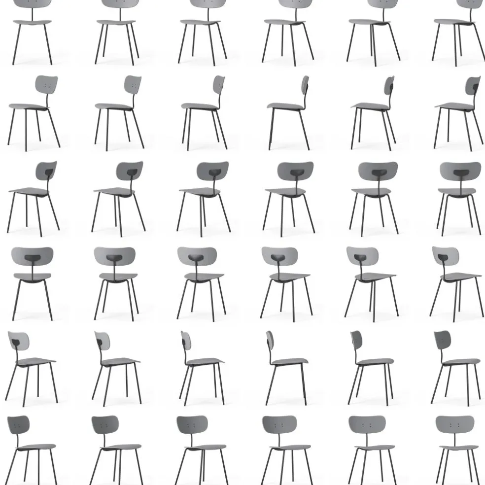 Habit Chair, Grey / Black