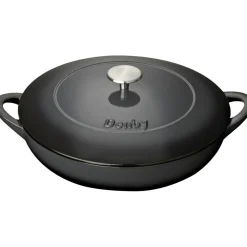 Halo Cast Iron Pot Shallow Ø30 cm, Grey