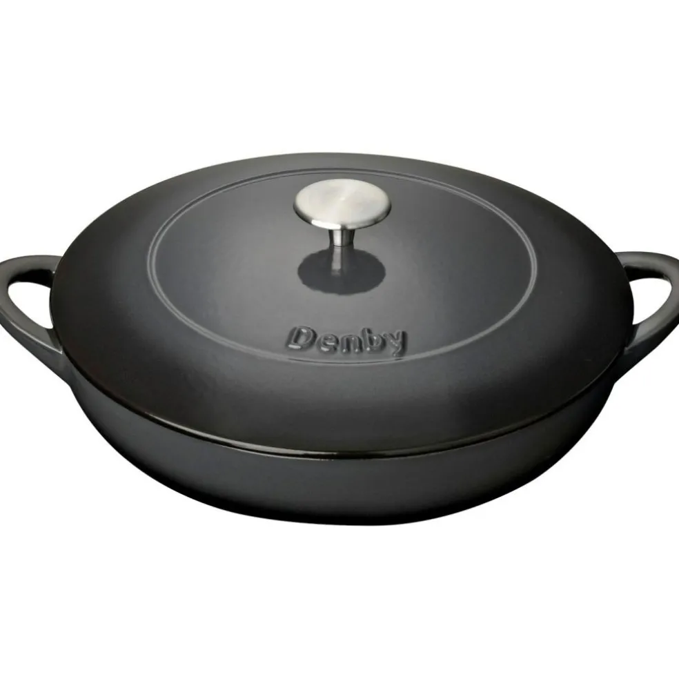 Halo Cast Iron Pot Shallow Ø30 cm, Grey