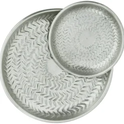 Hammered Tray Aluminium 2-pack, 10 & 15 cm