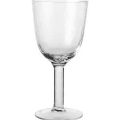 Hammered White Wine Glass, Clear
