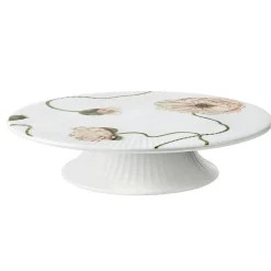 Hammershøi Poppy Cake Plate Ø30 cm, White