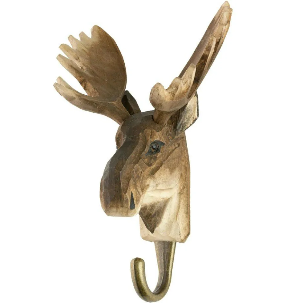 Hand-carved Hook, Red Deer