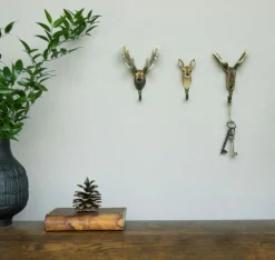 Hand-carved Hook, Red Deer