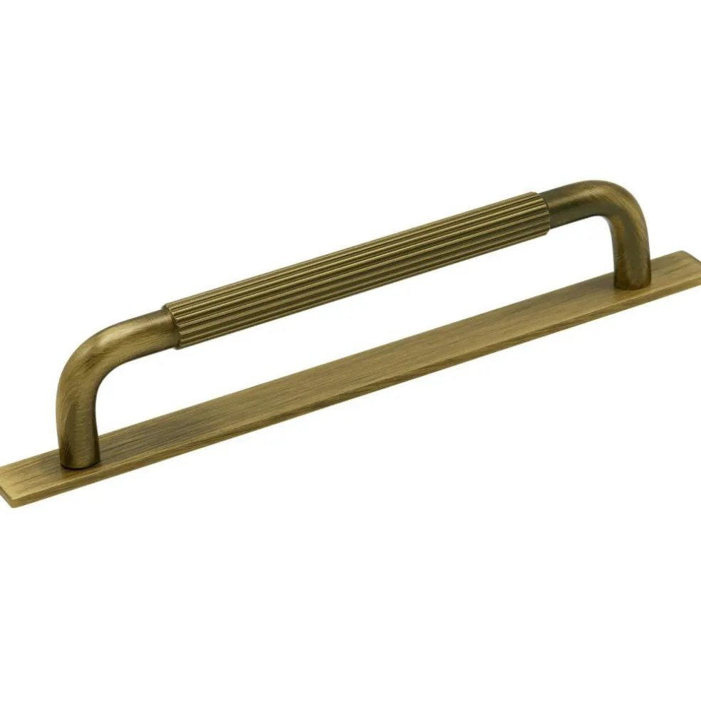 Handle Helix Stripe / Tray-160 - Antique Bronze