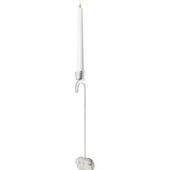 Hanging Candle Holder Mouse, Palladium Plated
