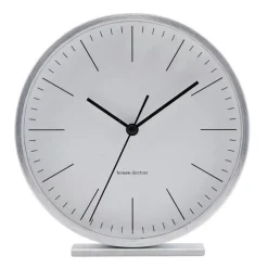 Hannah Table Clock 15cm, Silver