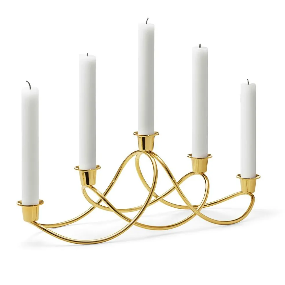 Harmony Candle Holder, Guld
