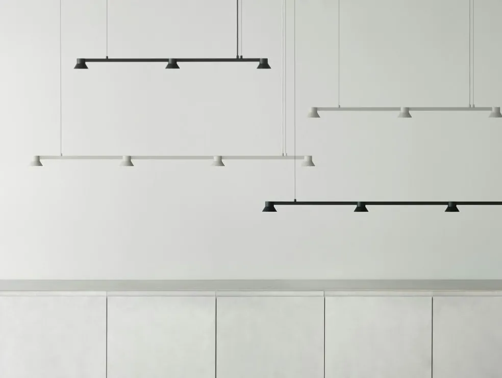 Hat Ceiling Lamp 167 cm, Warm Grey