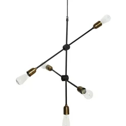 HDMolecular Pendant 78 cm, Brass / Black