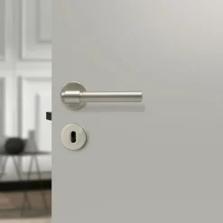 Helix 200 Plain Euro standard Door Handle, Matte Black