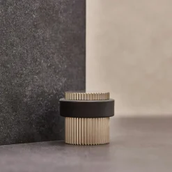 Helix Stripe Door Stop, Antique bronze