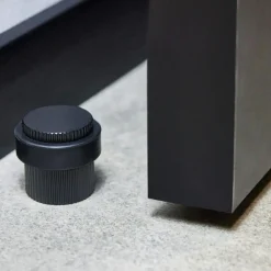 Helix Stripe Door Stop, Antique bronze